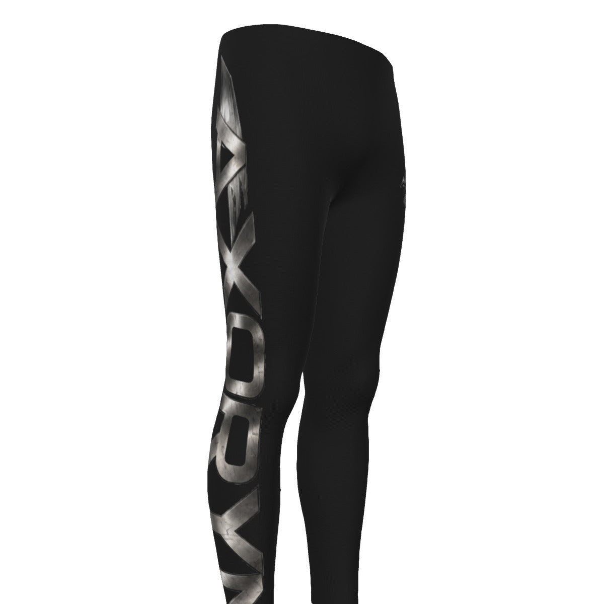 Legging de sport homme AXORYN Impact – Noir & Argent