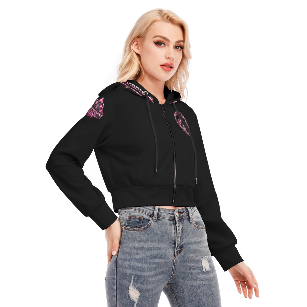 AXORYN GYM Signature Cropped Hoodie – Femme