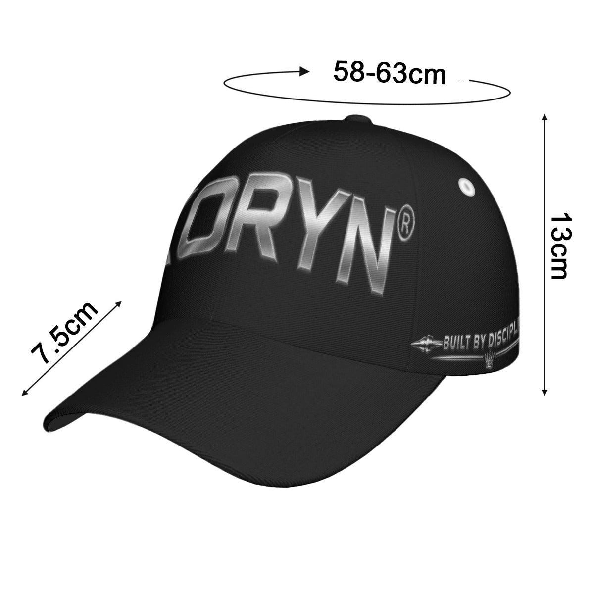 Casquette unisexe AXORYN Essentiel – Noir & Argent