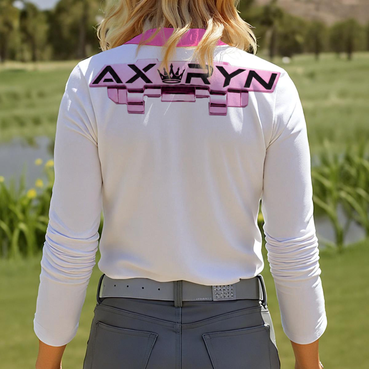 AXORYN LADY SHADOW PINK PREMIUM ZIP TOP