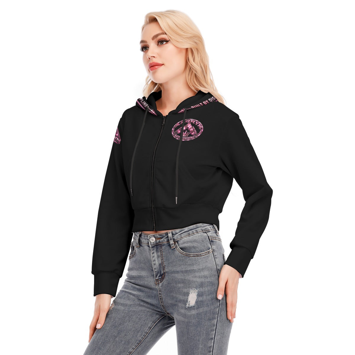 AXORYN GYM Signature Cropped Hoodie – Femme