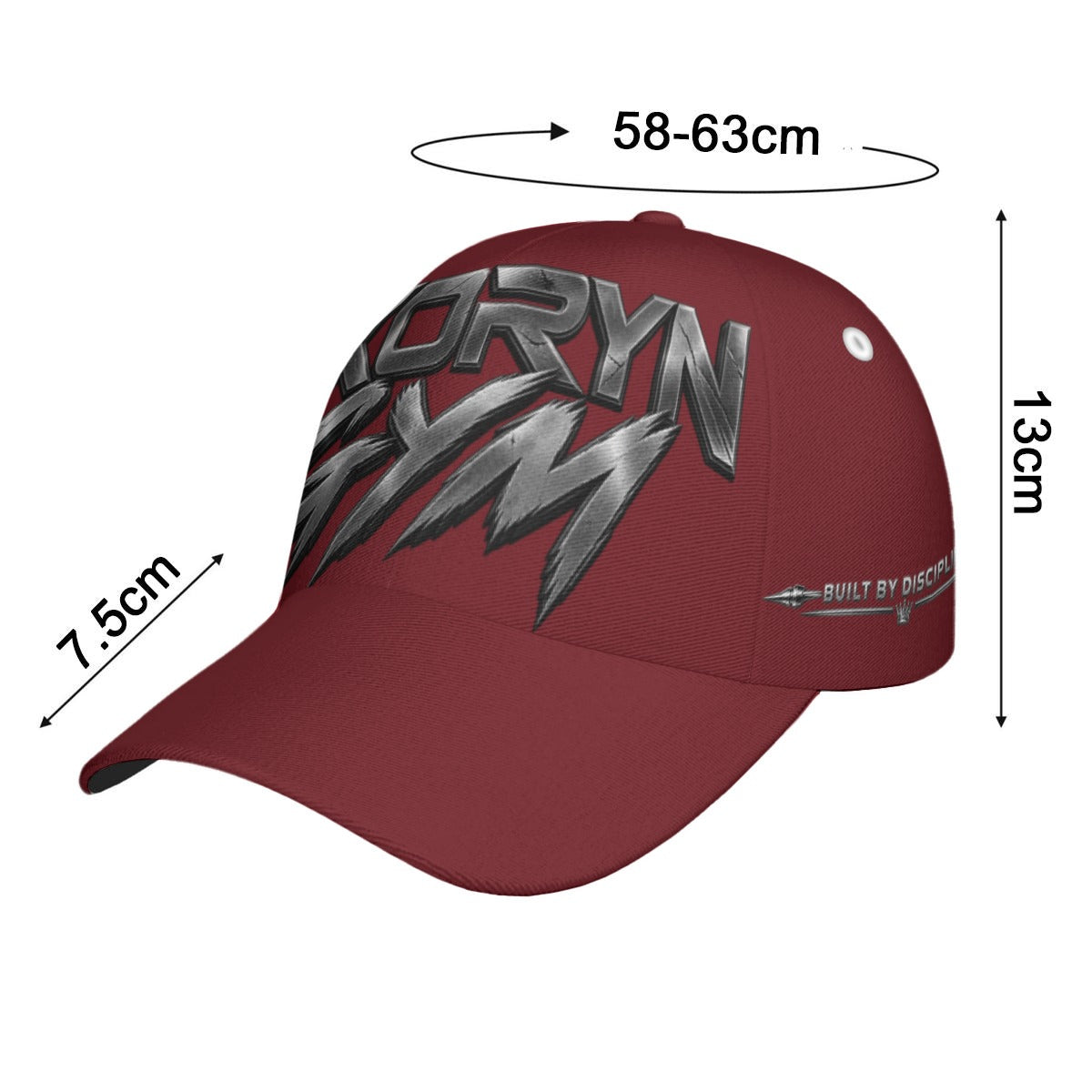 Casquette unisexe AXORYN – Bordeaux & Argent
