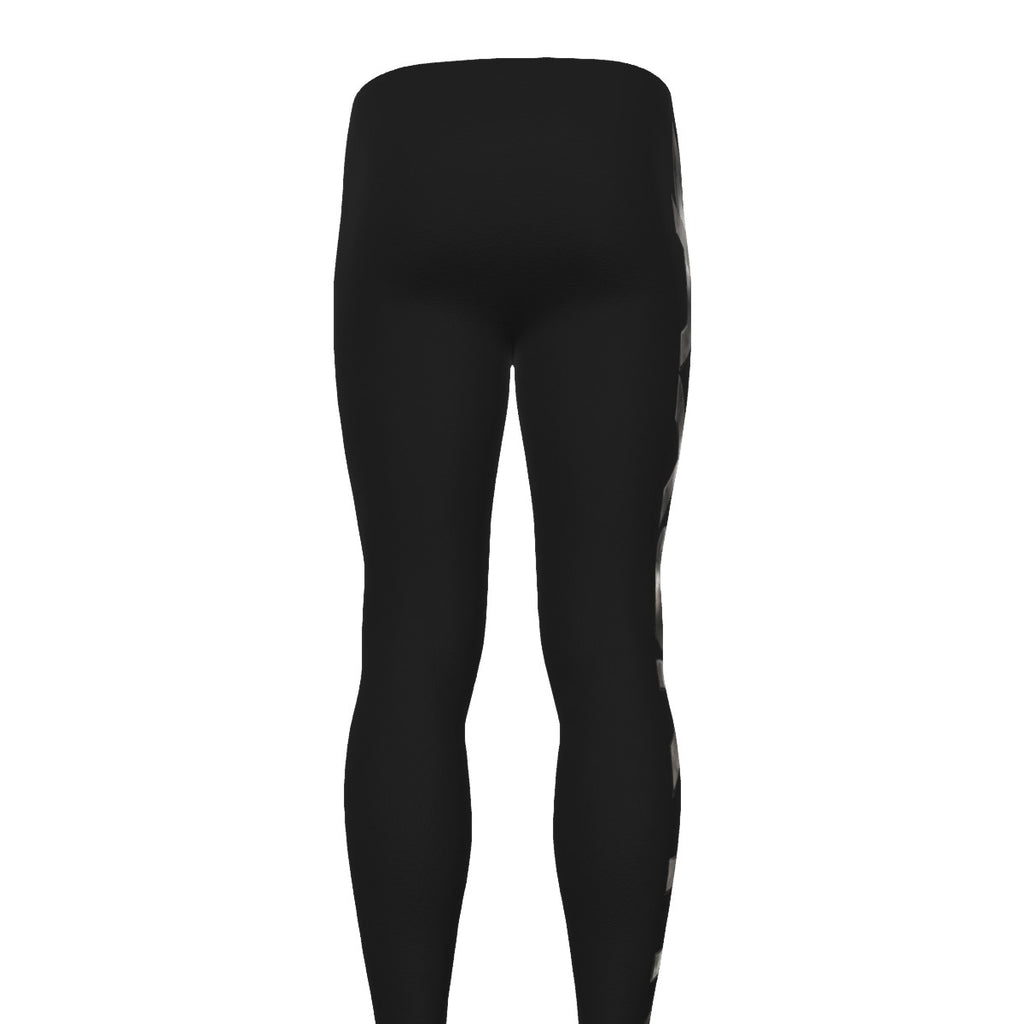 Legging de sport homme AXORYN Impact – Noir & Argent