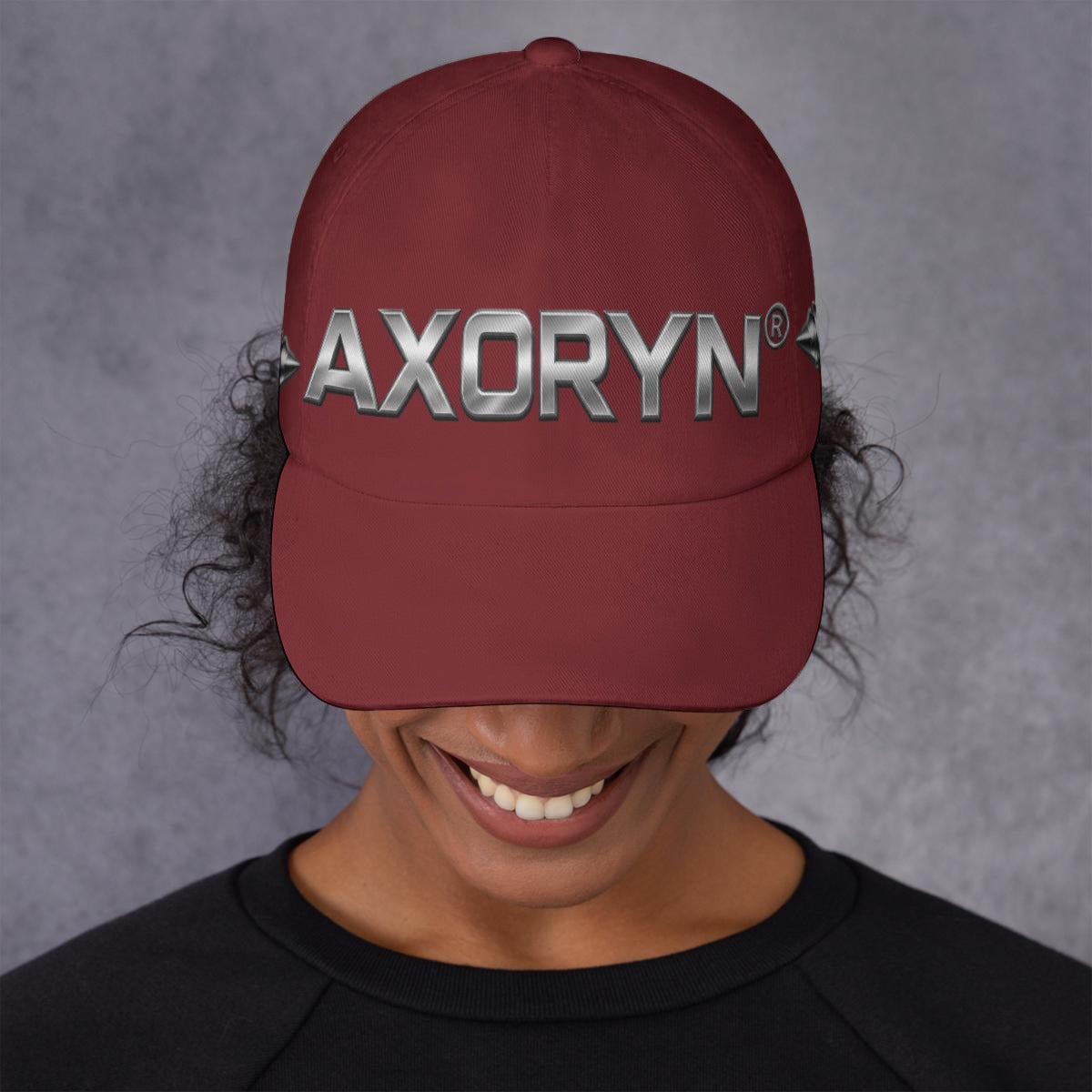 Casquette unisexe AXORYN Essentiel – Bordeaux & Argent