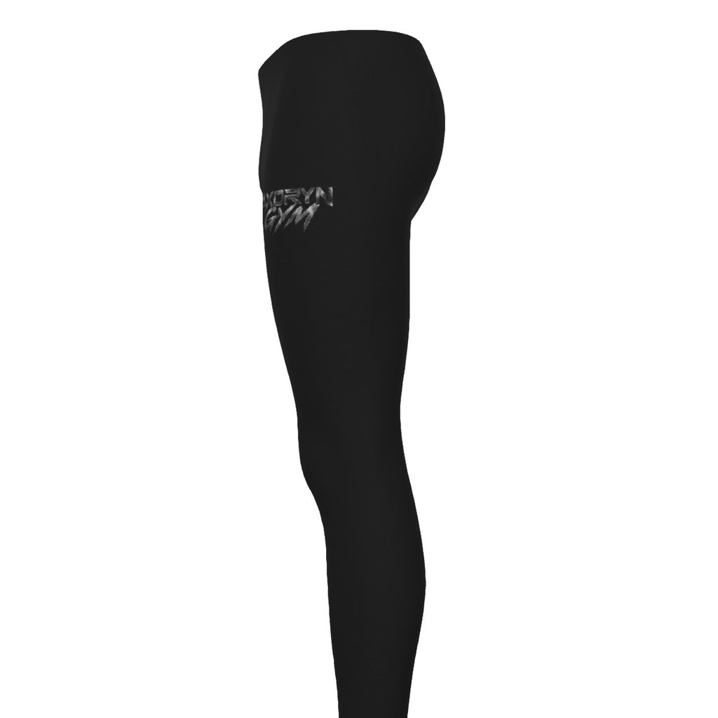 Legging de sport homme AXORYN Impact – Noir & Argent