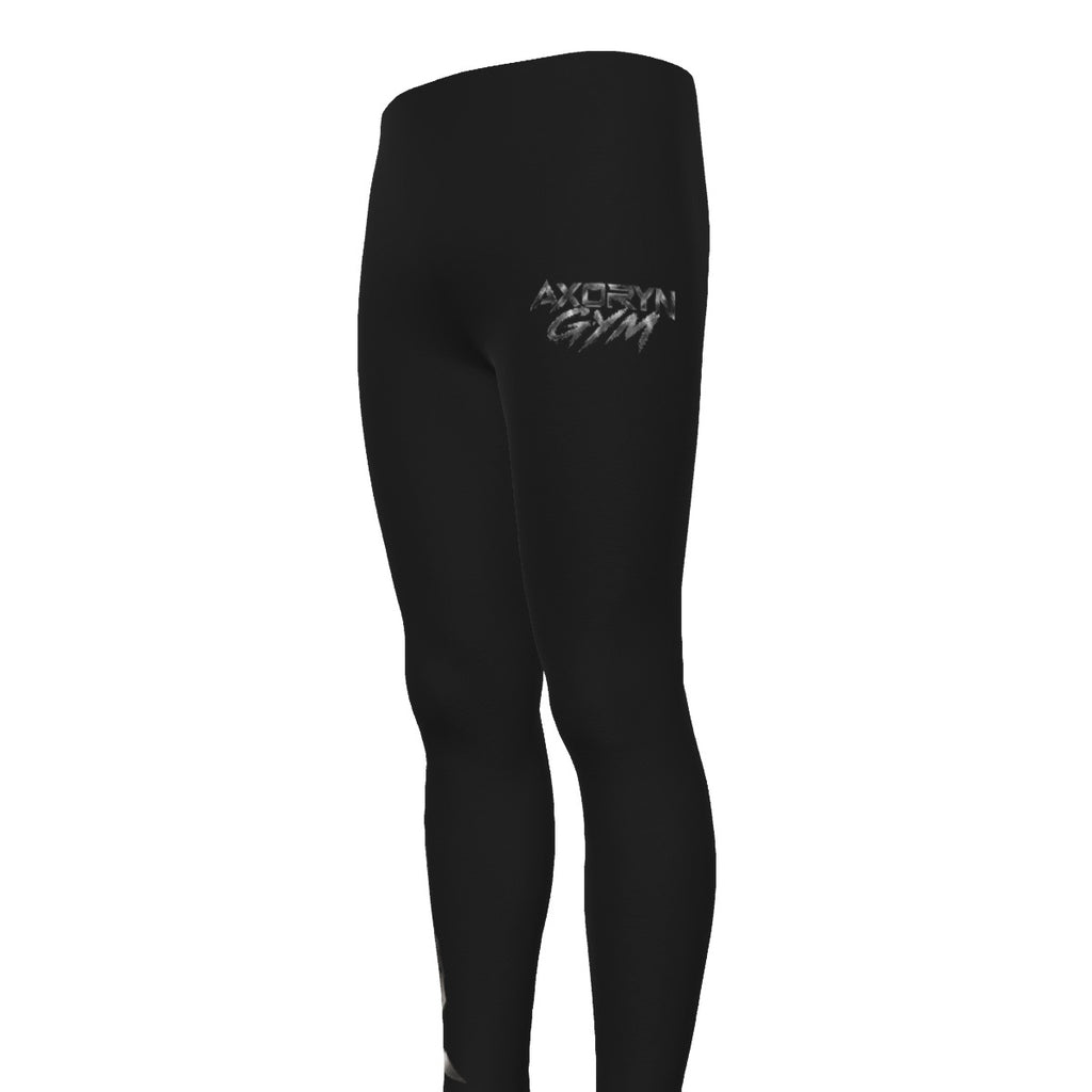 Legging de sport homme AXORYN Impact – Noir & Argent